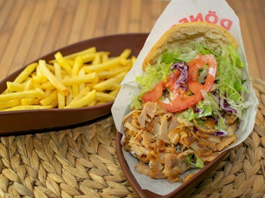 Menú pita kebab mixto Restaurante Halal Sultan Doner Kebab